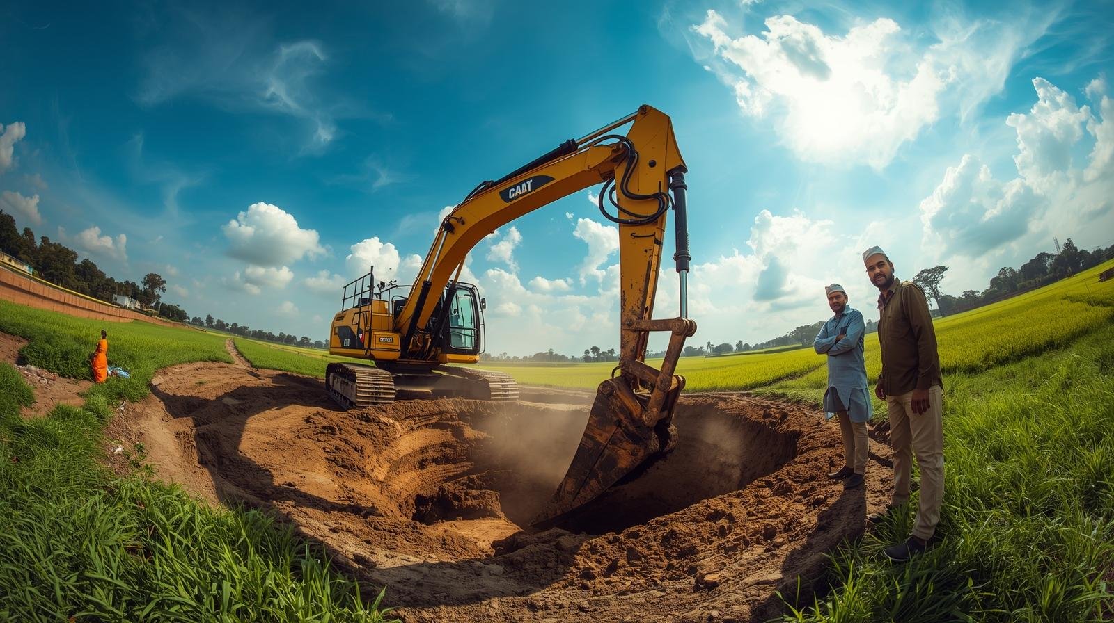 Well deepening operation in progress