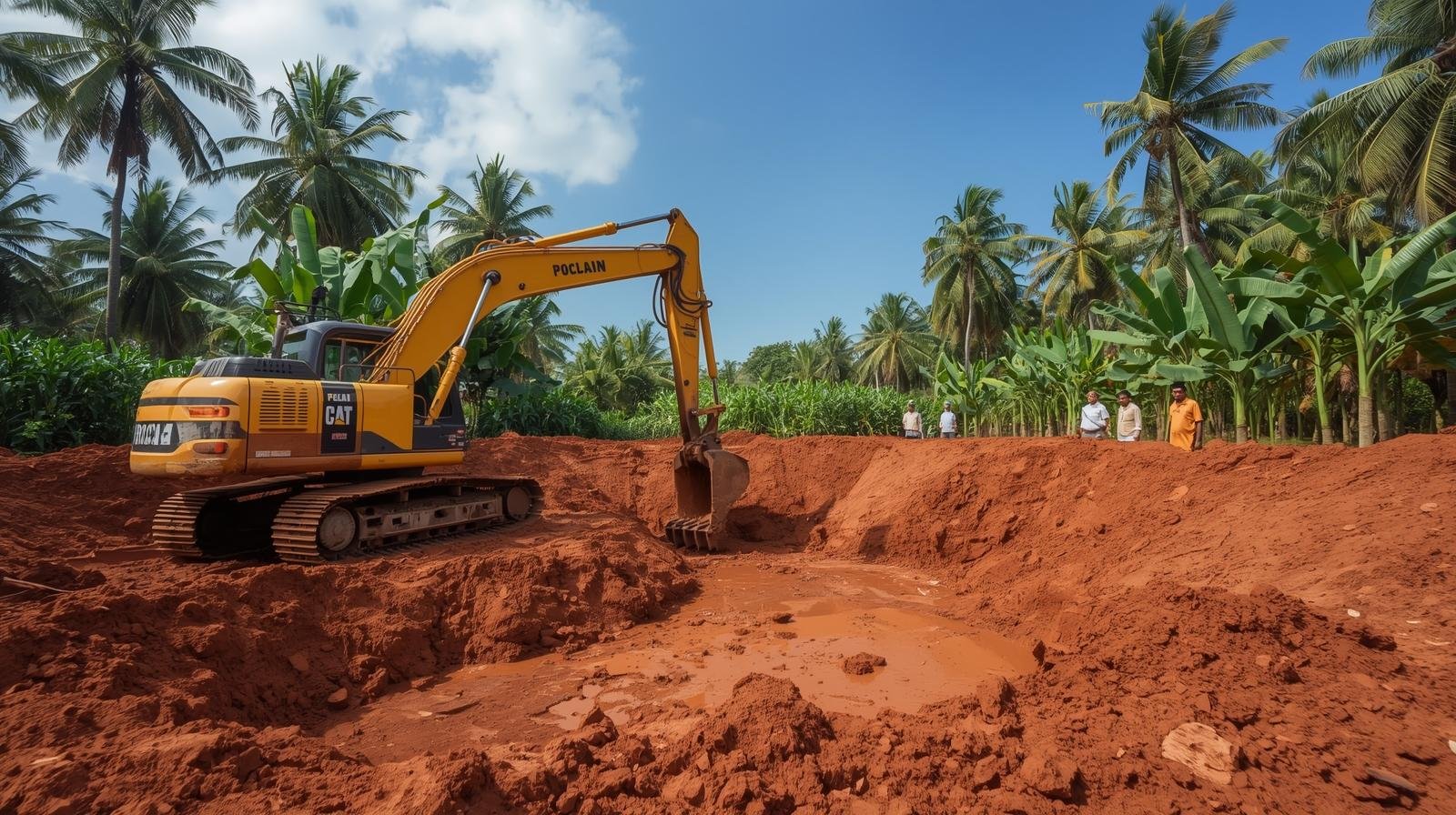 Completed open well in Salem – 80 feet deep